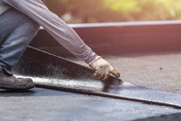 Professional Emergency Waterproofing technician working in Jones, MI